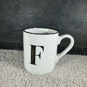 Threshold Letter F Stoneware Mug Cup